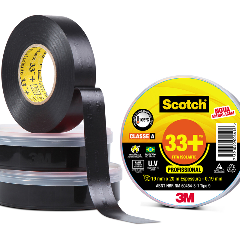 Fita Isolada 19mmx05mt Pt 33+scotch (HB004162127)