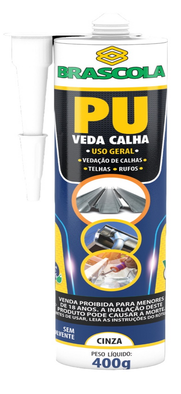 Veda Calha Pu Plus Cinza 400gr (3030004)