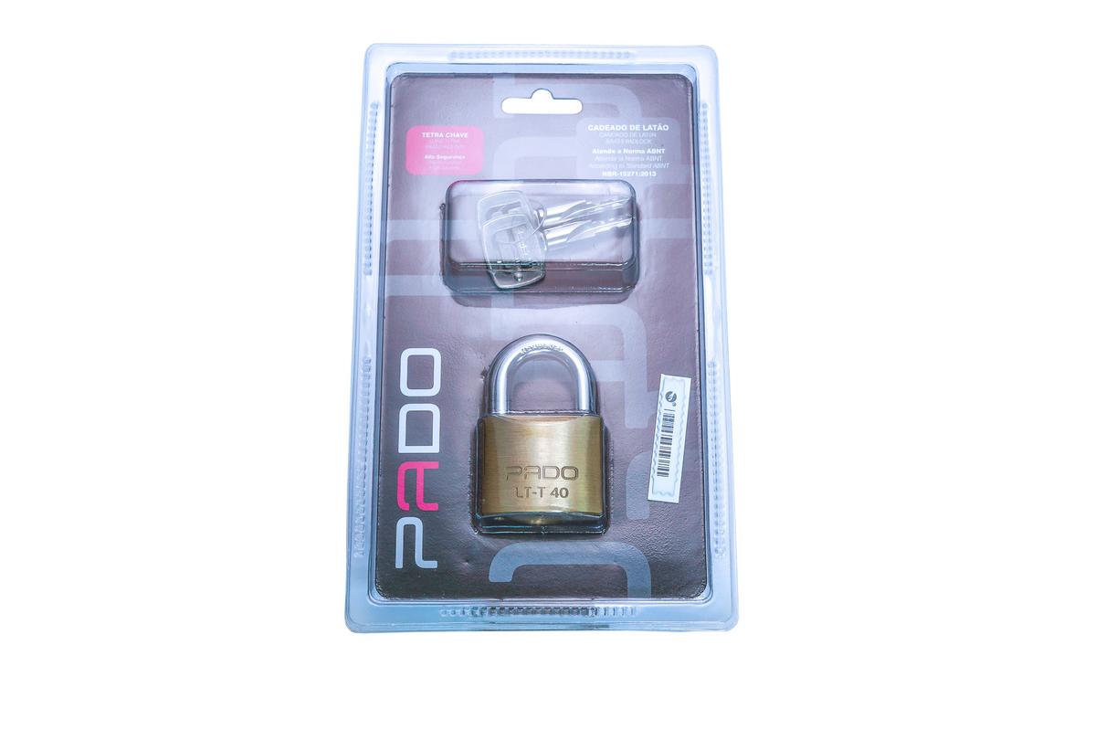 Cadeado Latao Tetra 40 Mm Blist Pado (52018833)