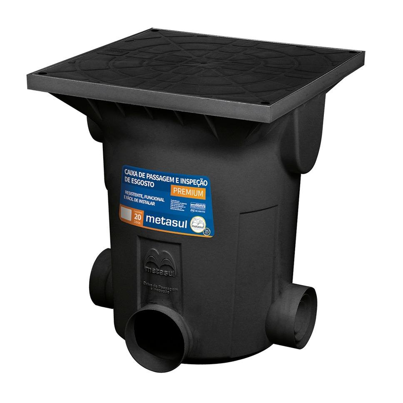 Caixa de Inspecao Esg 410x400 Mm 41,2lt Metasul (011005203)