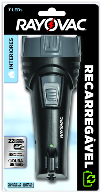 Lanterna 07 Leds Recarregavel (RLED110V220V)
