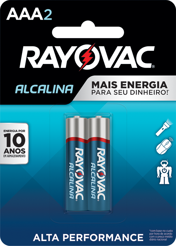 Pilha Alcalina Aaa Palito Com2pc (20912)
