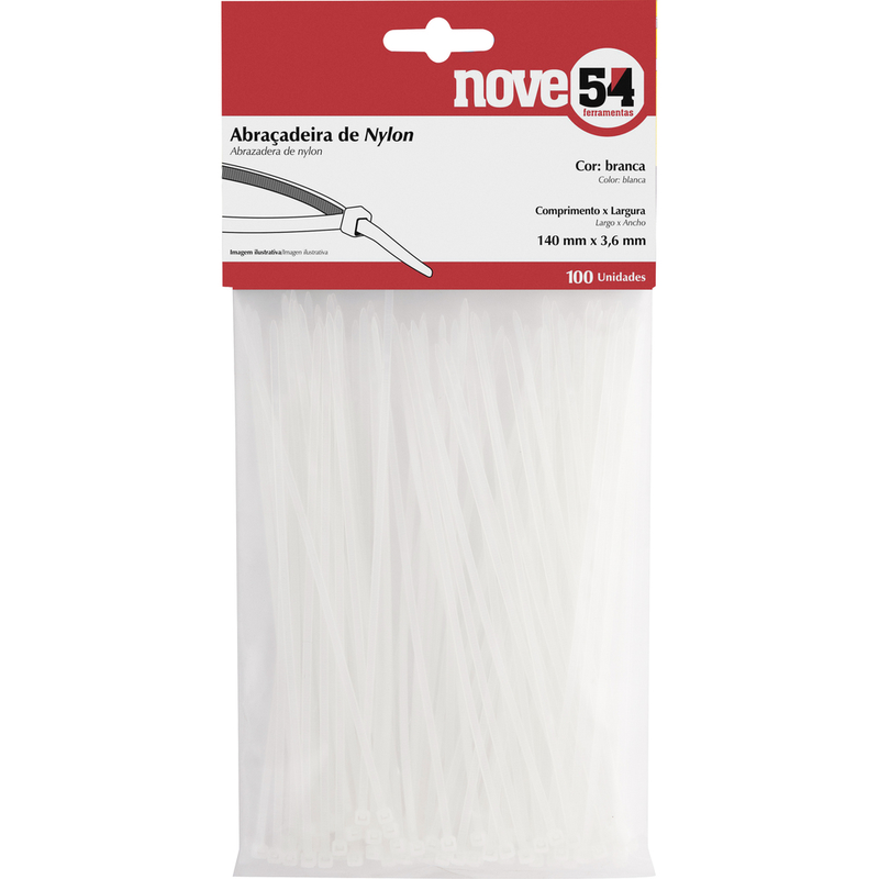 Abracadeira Nylon Br 280x4,8 Mm 100un (2809028480)
