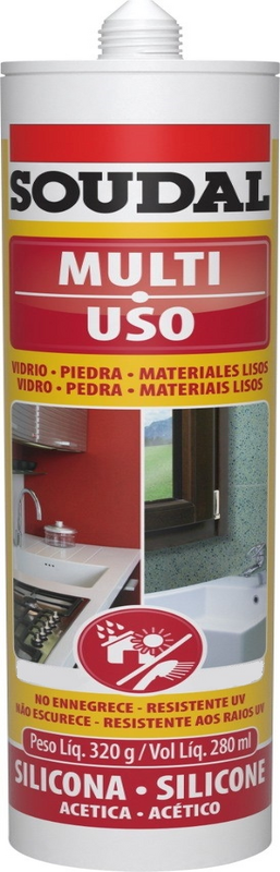 Silicone Acetico Bronze 320gr Multiuso (134615)