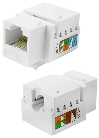 Conector Rj45 Femea Cat5 Keystone (062-9705)