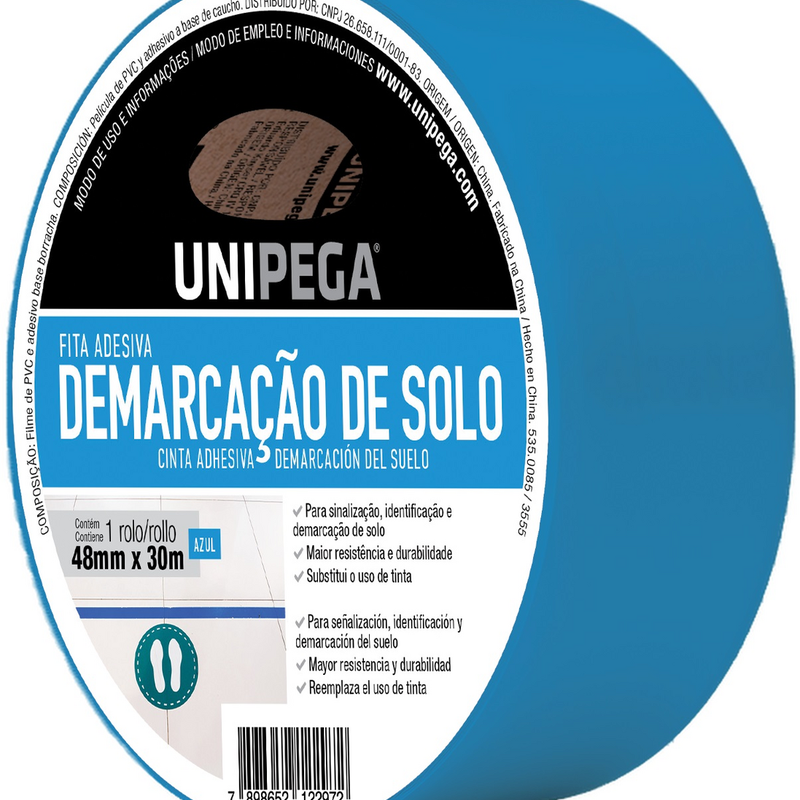 Fita Demarcacao Solo 48mmx30mt Azul (AES0535.0085)