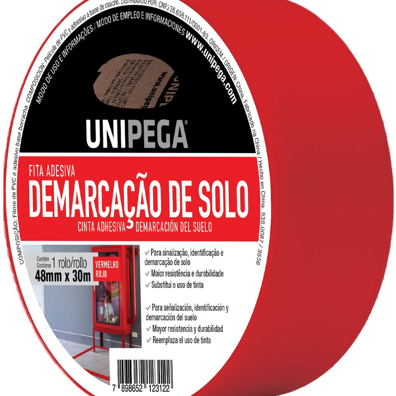 Fita Demarcacao Solo 48mmx30mt Vermelho (AES0535.0087)