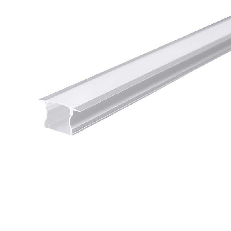 Perfil Parafita LED Embutir 2mt Br Pop (7383)