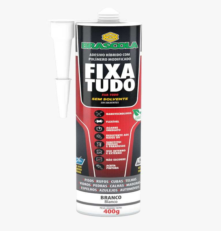 Adesivo Fixa Tudo Branco 400gr (3060032)