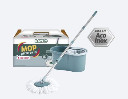 Mop Giratorio Essencial Cesto Plast 8lt (17737)