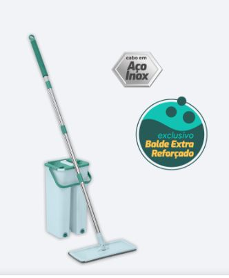 Mop Flat Essencial Balde 6lt (18020)