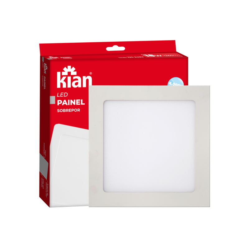 Painel LED Sob Quad 16,8 Cm 12 W 6k Br Eco (24624)