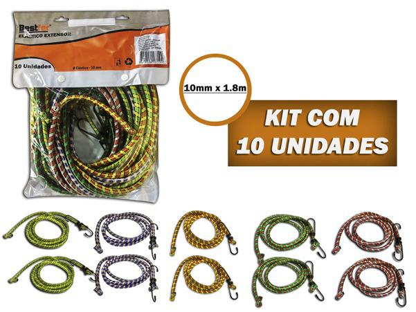 Elastico Extensor 1,8mtx10 Mm Com10pc (BFH1538)