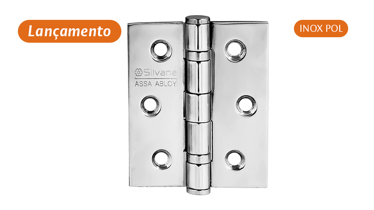 DOBRADICA 3X2.1/2" C/3UN INOX POL 882